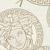 Versace|Tapete Versace Medusa weiß und gold|Tapeten