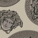 Versace|Wallpaper Versace Medusa beige and grey|Wallpaper
