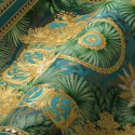 Versace|Papier peint Versace jungle ornementale vert et or|Papier Peint