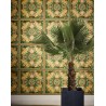 Versace|Papier peint Versace jungle ornementale vert, marron et or|Papier Peint