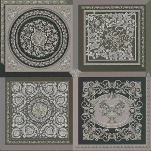 Versace|Papier peint Versace baroque rouge et or|Damas