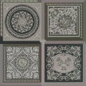 Versace|Wallpaper Versace baroque goldsmith black and silver|Damask