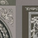 Versace|Wallpaper Versace baroque goldsmith black and silver|Damask
