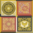 Versace|Papier peint Versace baroque rouge et or|Damas