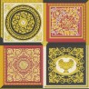 Versace|Papier peint Versace baroque rouge et or|Damas