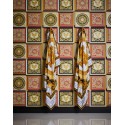 Versace|Papel pintado Versace barroco rojo y dorado|Damasco
