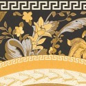 Versace|Wallpaper Versace baroque black and gold|Damask