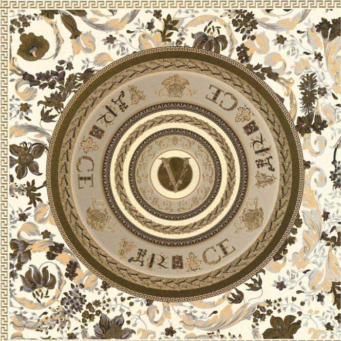 Versace|Papel pintado Versace barroco crema y dorado|Damasco