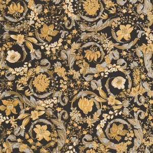 Grandeco|Papier peint damas ornemental gris style classique|Damas