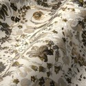 Versace|Papel pintado Versace floral ornamental crema, dorado y negro|Damasco