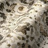 Versace|Papel pintado Versace floral ornamental crema, dorado y negro|Damasco