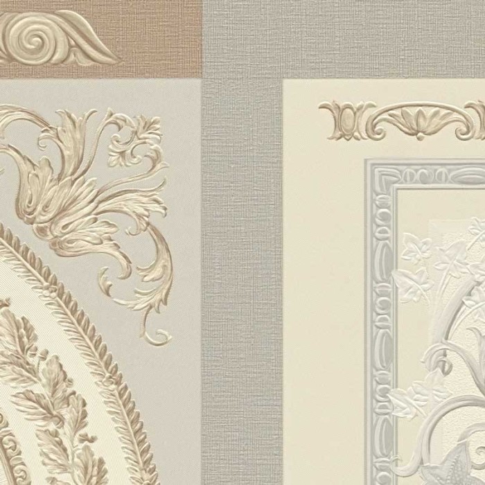 Versace|Wallpaper Versace baroque mosaic champagne tones|Damask