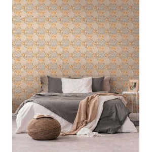 Architects Paper|Papel pintado floral estilo ingles flores grises y beige|Papel Pintado 2