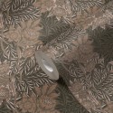 Architects Paper|Tapete mit großen Blumenranken in Braun und Taupe|Tapeten