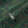 Architects Paper|Green climbing plant wallpaper with fuchsia flowers|Wallpaper