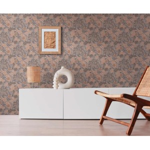 Architects Paper|Papel pintado floral estilo ingles flores grises y beige|Papel Pintado 2