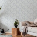 Architects Paper|Florale Tapete in Pastellgrün und Grau|Tapeten