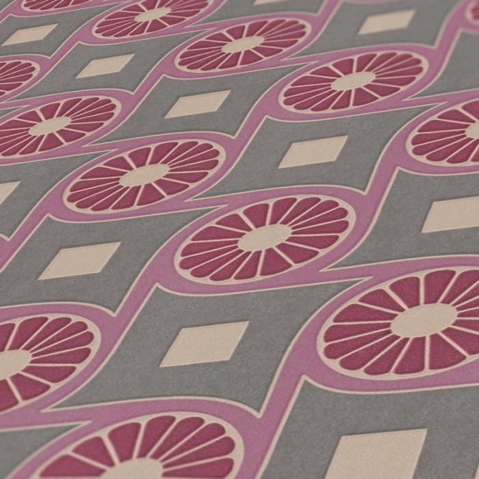 Architects Paper|Retro Tapete mit Kreisen und Quadraten|Retro