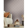 Architects Paper|Papier peint motif rétro marron et gris bleuté|Rétro