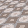 Architects Paper|Papier peint motif rétro marron et gris bleuté|Rétro