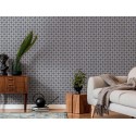 Architects Paper|Papel pintado moderno gris con círculos estilo retro|Retro