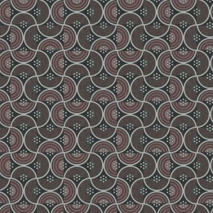 Architects Paper|Papel pintado moderno gris con círculos estilo retro|Retro