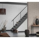 As Creation|Wallpaper with a thick gray fabric appearance|Fabric Imitation