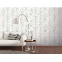 As Creation|Wallpaper silhouette of black and white tree branches|Wallpaper