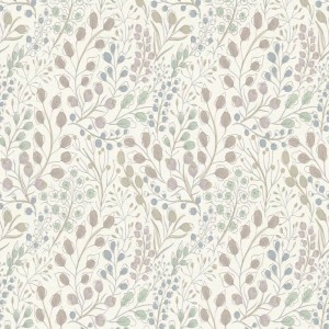 Casadeco|Papier peint style zen feuilles de bambou blanc et gris|Papier Peint