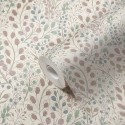 As Creation|Bohemian style floral Wallpaper with cream white background|Wallpaper