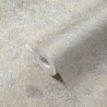 As Creation|Beige floral Wallpaper with plaster effect shine|Wallpaper