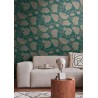 As Creation|Wallpaper large green glossy flowers|Wallpaper