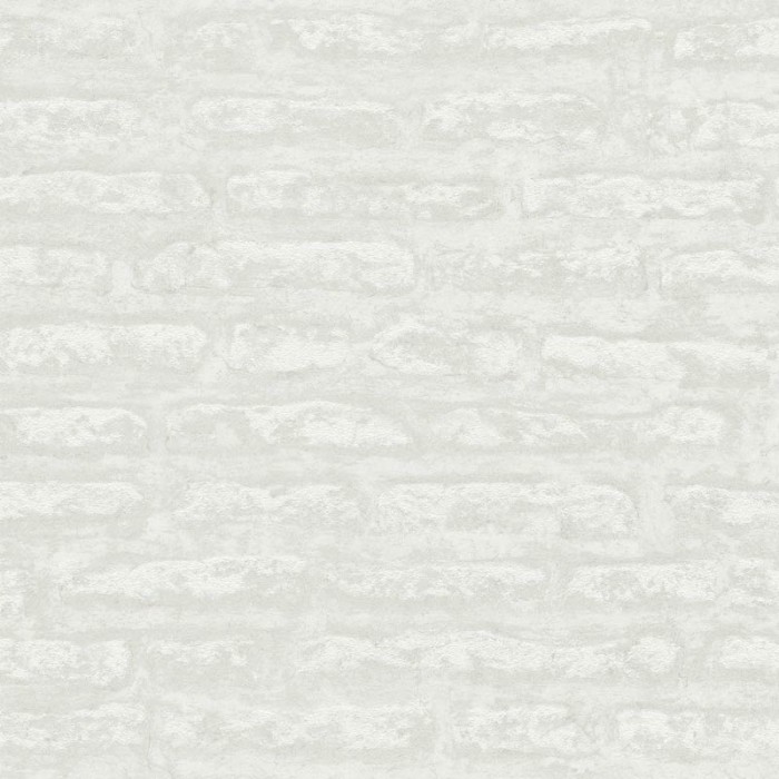 As Creation|Papel Pintado mampostería de yeso blanco gris claro|Imitacion Ladrillo