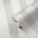 As Creation|Wallpaper with gray and white stripes, chalk effect|Stripes