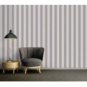 As Creation|Papier Peint rayures marron et gris|Rayures