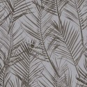 As Creation|Wallpaper with gray and brown palm tree pattern|Wallpaper