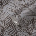 As Creation|Wallpaper with gray and brown palm tree pattern|Wallpaper
