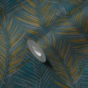 As Creation|Papier Peint feuille tropicale verte et jaune|Floral