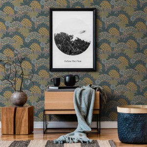 As Creation|Wallpaper silhouette Japanese pine gray and beige|Wallpaper 2