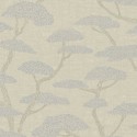 As Creation|Papel Pintado silueta pino japonés gris y beige|Papel Pintado