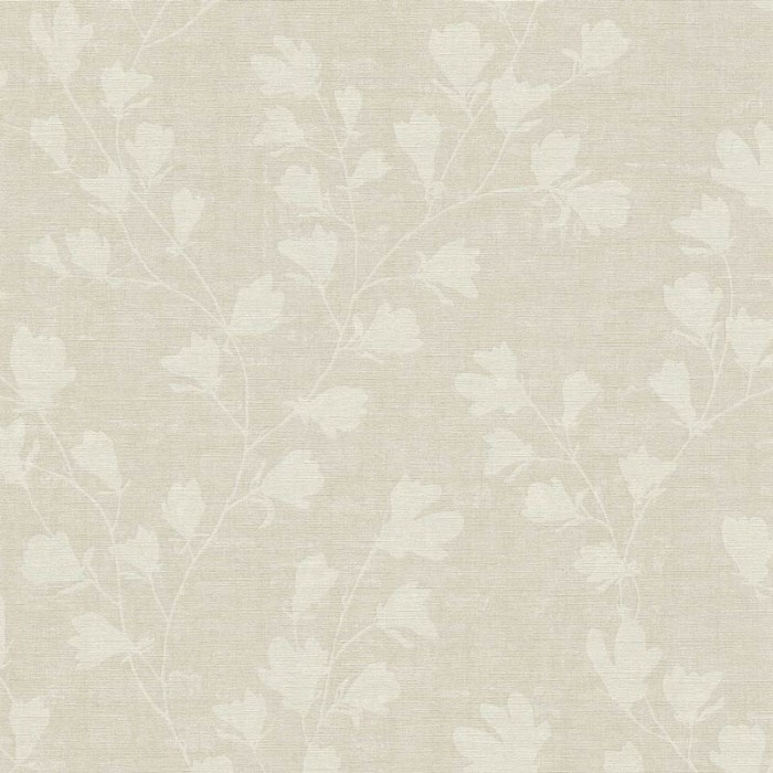 As Creation|Papel Pintado beige hojas naturales|Papel Pintado