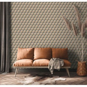 As Creation|Wallpaper silhouette Japanese pine gray and beige|Wallpaper 2