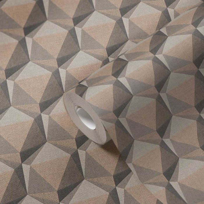 As Creation|Papier Peint 3D style rétro beige crème|Papier Peint