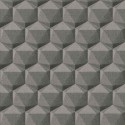 As Creation|Wallpaper modern retro with gray tone polygons|Wallpaper
