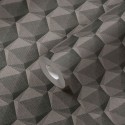 As Creation|Wallpaper modern retro with gray tone polygons|Wallpaper