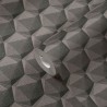 As Creation|Wallpaper modern retro with gray tone polygons|Wallpaper