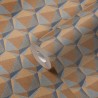 As Creation|3D effect geometric Wallpaper in blue and orange|Wallpaper