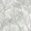 As Creation|Wallpaper green palm leaves, gray and pink tones|Wallpaper