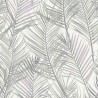 As Creation|Papier Peint feuilles de palmier vertes, grises et nuances de rose|Papier Peint