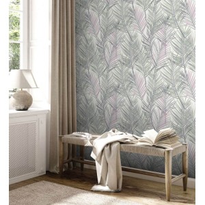 Papeldecor|Papier peint de style moderne avec des formes géométriques et des tons bleus métallisés|Papier Peint 2